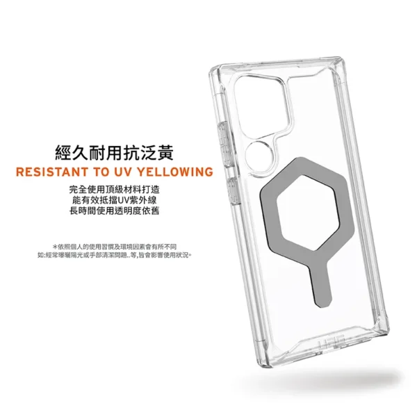 全透款 適用 三星 S22-S25 Ultra/Plus 系列 耐衝擊保護殼-透明 (Magsafe 手機殼)
