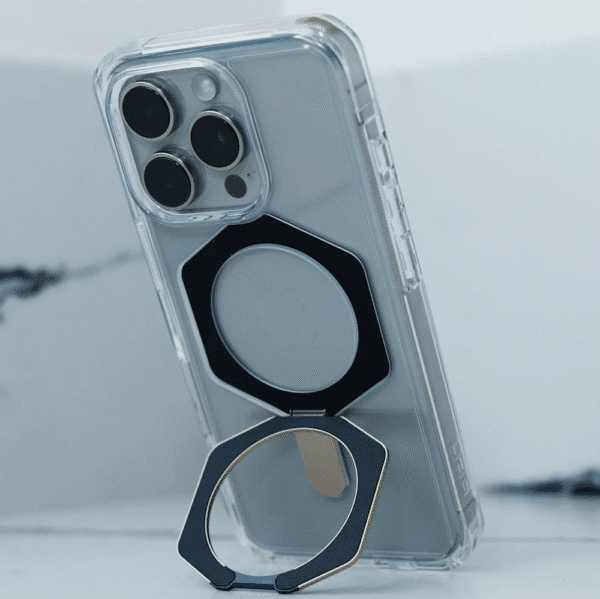 支架全透款 iPhone 12-17 ProMax系列 磁吸耐衝擊保護殼 (MagSafe 手機殼)